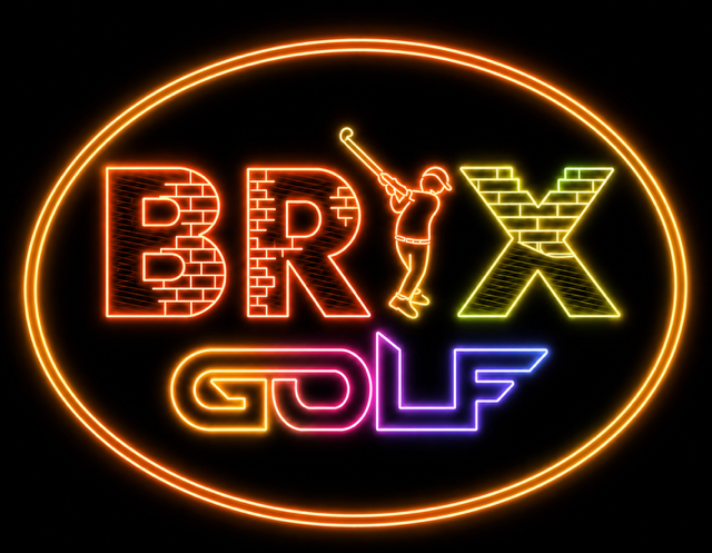 Original neon oval BrixGolf logo